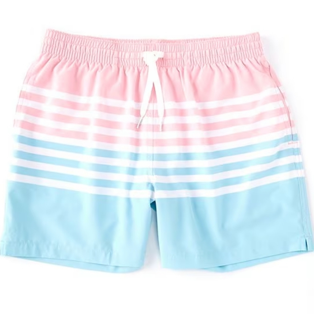 Chubbies Pastel Pink and Blue Swim Trunks